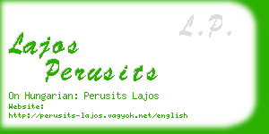 lajos perusits business card